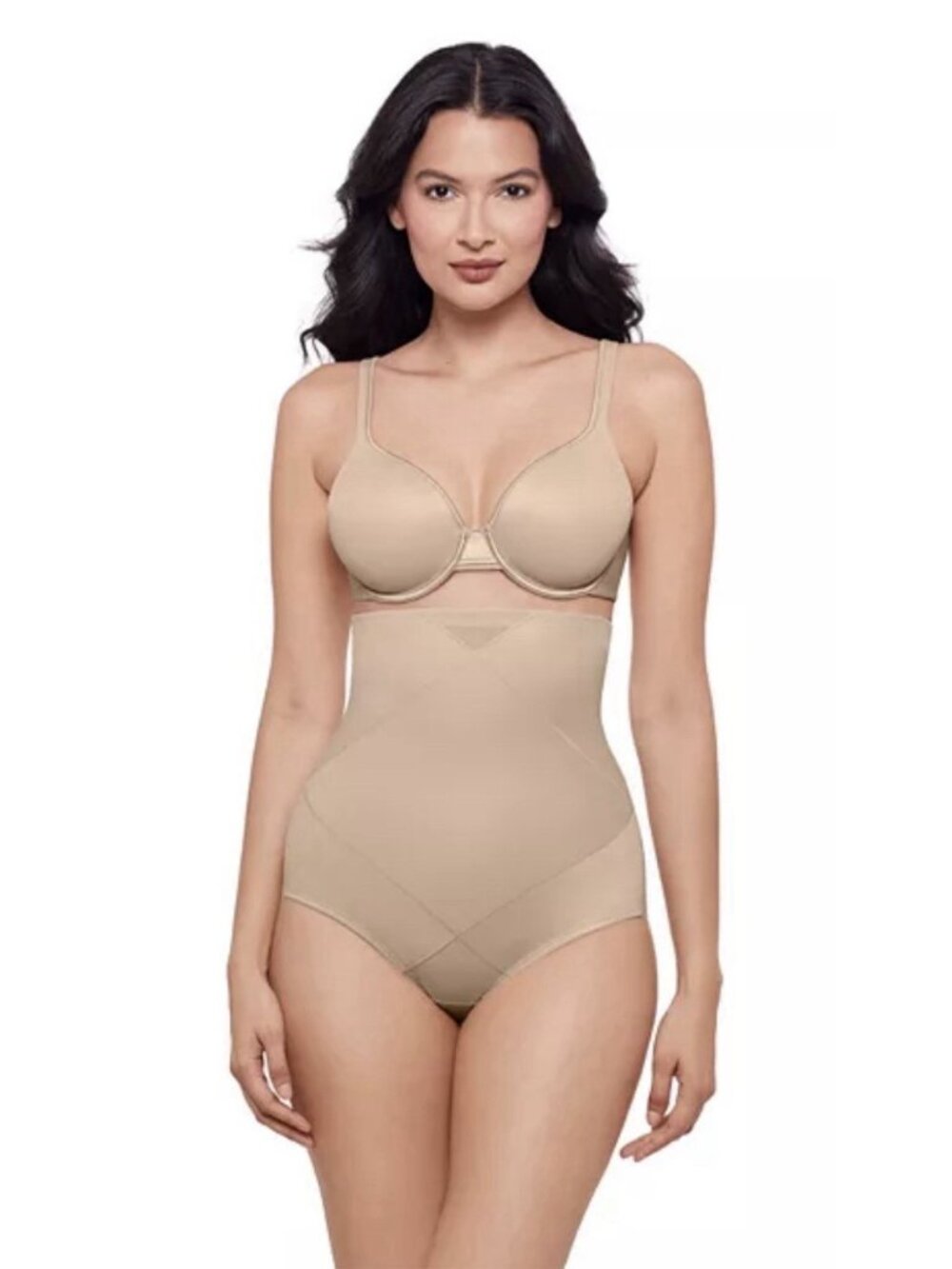 Miraclesuit Womens Instant Tummy Tuck High Waist Brief Shapewear 2415 XL Beige